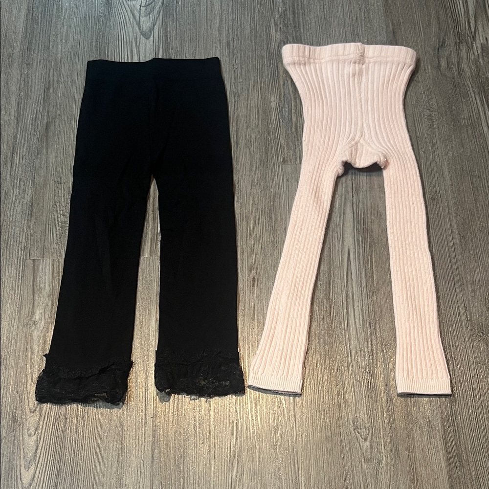 2 Pair Baby Tights